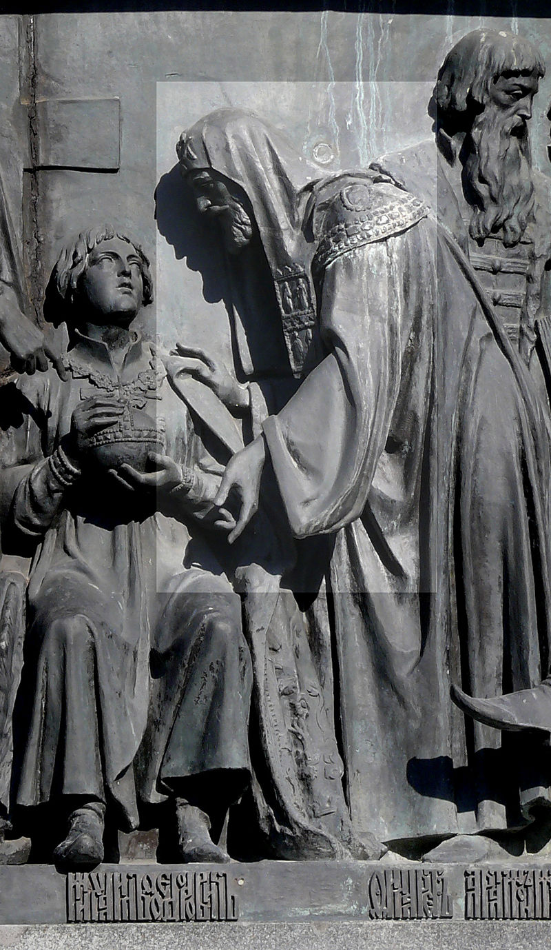 Филарет на Памятнике «1000-летие России» в Великом Новгороде