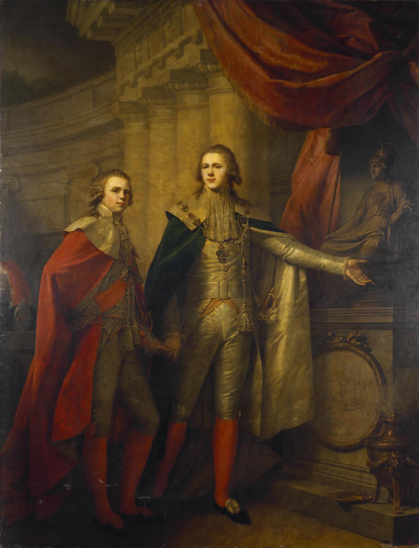 Портрет великих князей Александра и Константина