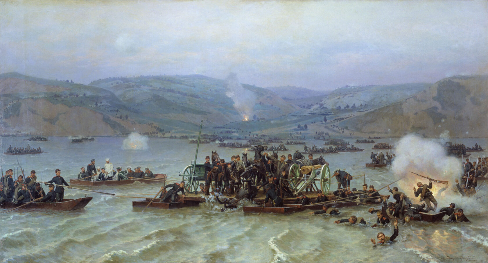 Переправа русской армии через Дунай у Зимницы 15 июня 1877 года